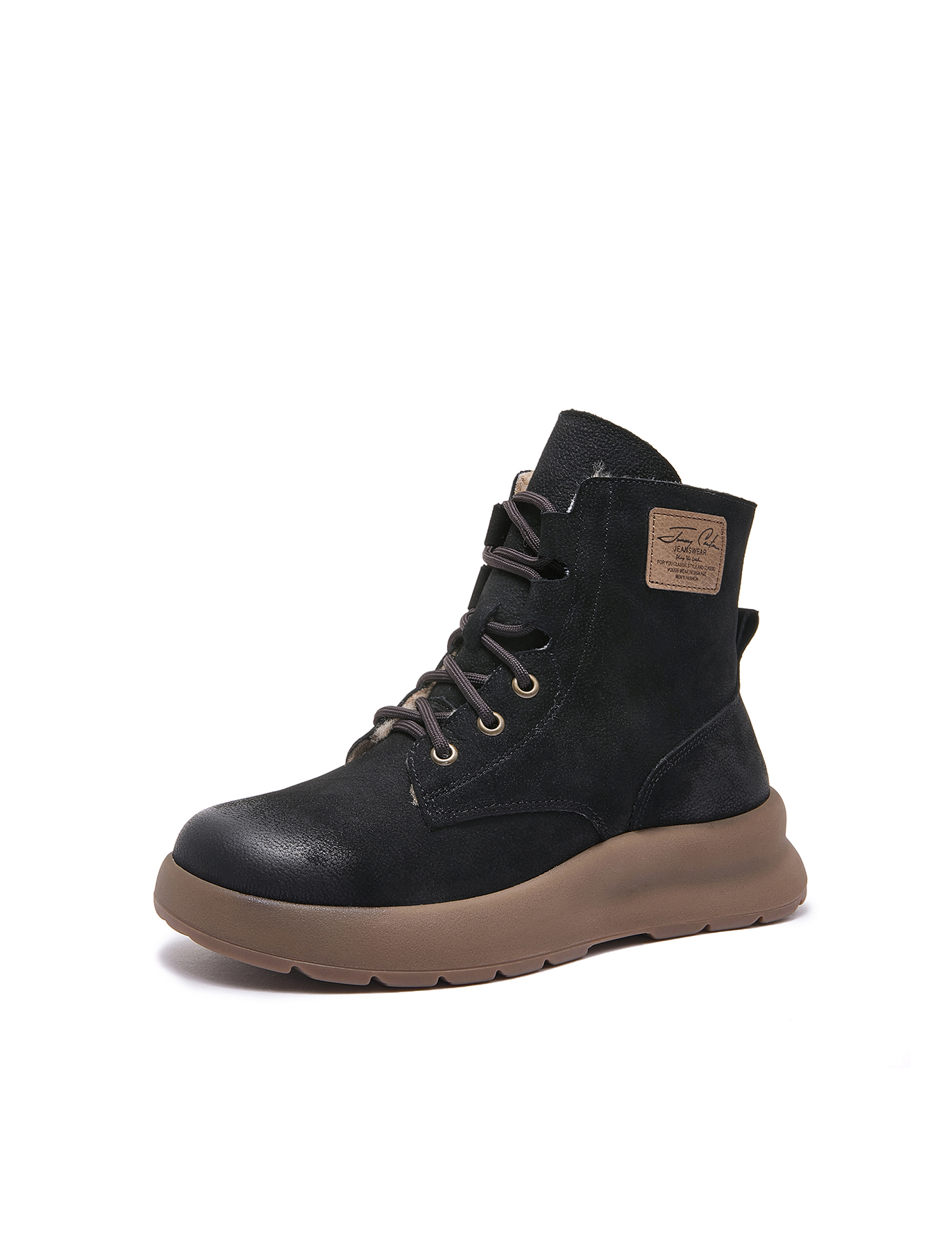 Leather Work Women Shoes - Sepatu Bot Musim Dingin Wanita dan