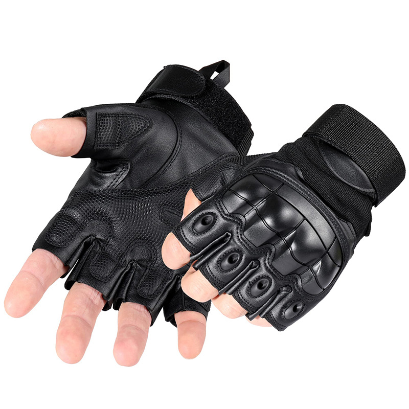 Leatherworking Items - Sarung Tangan Taktis Kulit PU Sepeda