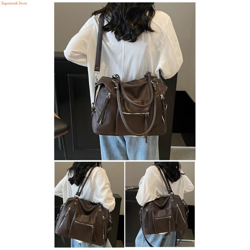 Leather Work Duffle - Q5WE Tas Ketiak Serbaguna Tas Tangan