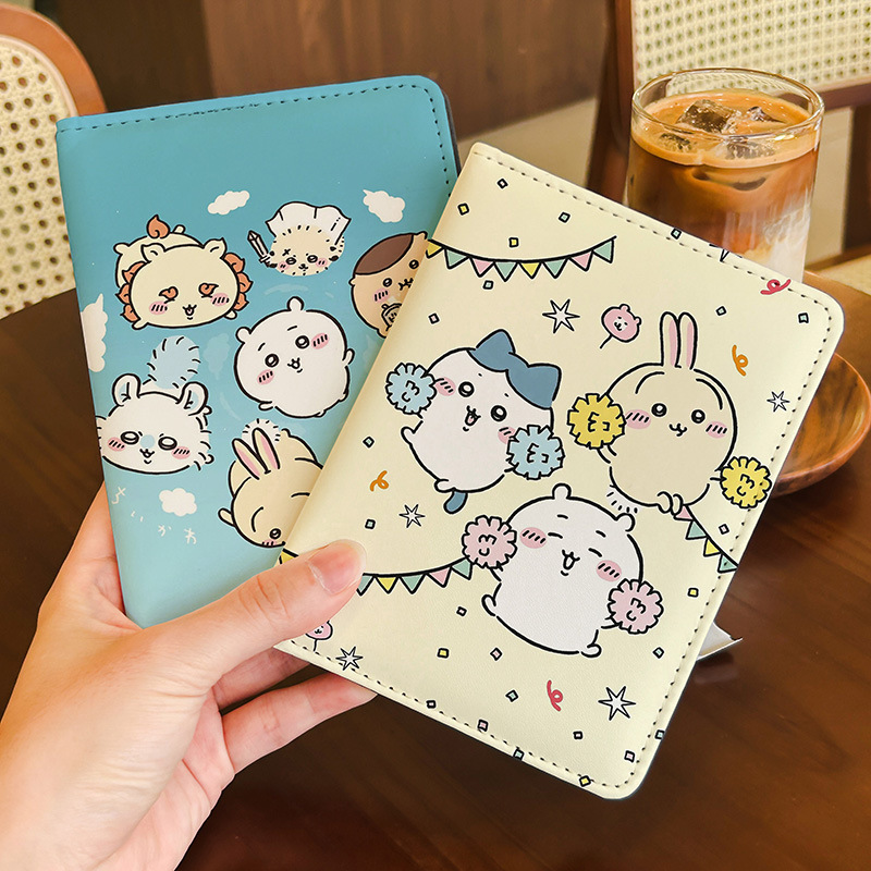 Leatherworking Items - Sampul Paspor Kulit Sintetis Chiikawa Kawaii
