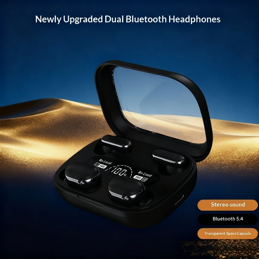 Leatherworking Leveling - Earbud Nirkabel Peredam Kebisingan Suara HD
