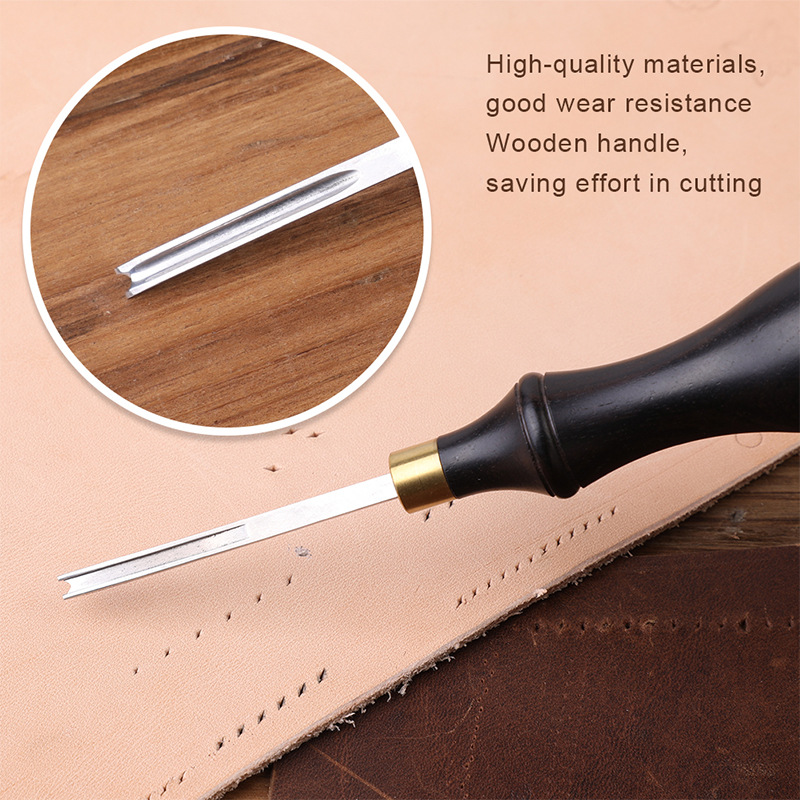 Leatherwork Edge Beveler - 1‑5 Alat Pemotong Tepi Kulit Profesional