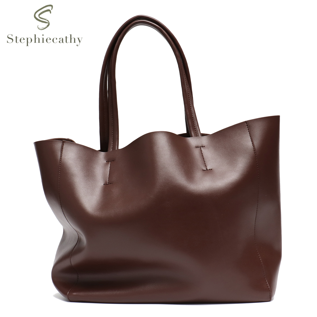 Leatherworking Classic - Tas jinjing kapasitas besar untuk wanita,