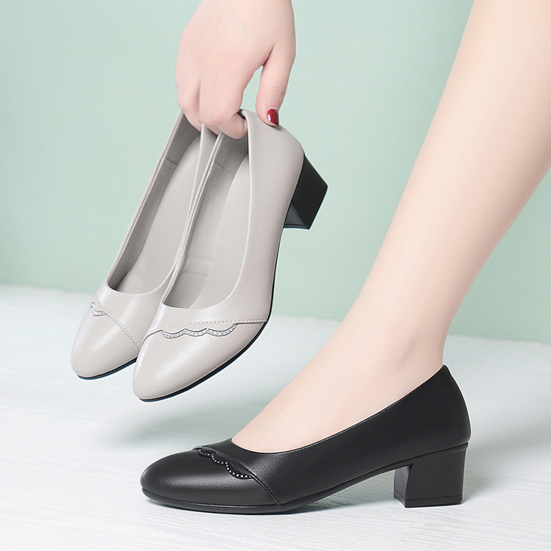 Leather Work Dress - AIYUQI Sepatu Kerja Wanita Kulit Asli