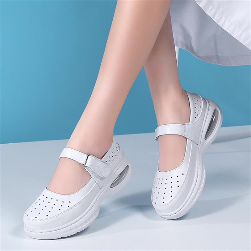 Leather Work Outfit - Sepatu Perawat Wanita Kulit Asli Sol