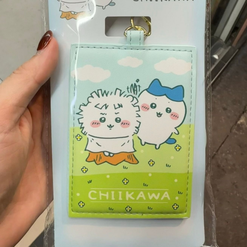 Leatherworking Items - Tempat Kartu PU Motif Anime Chiikawa