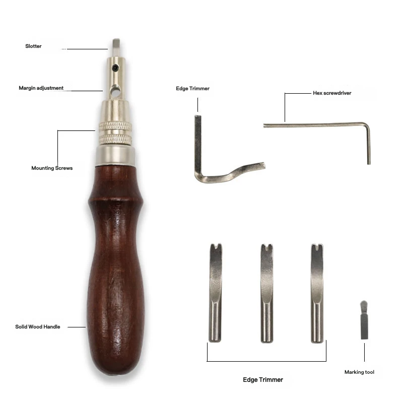 Alat Kerja Kulit Multifungsi 7 - Leatherwork Edge Beveler ulasan dan harga
