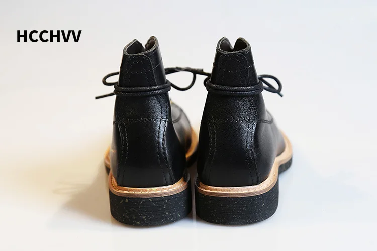 Sepatu bot kulit wajah pendek  - Leather Work Women Shoes ulasan dan harga