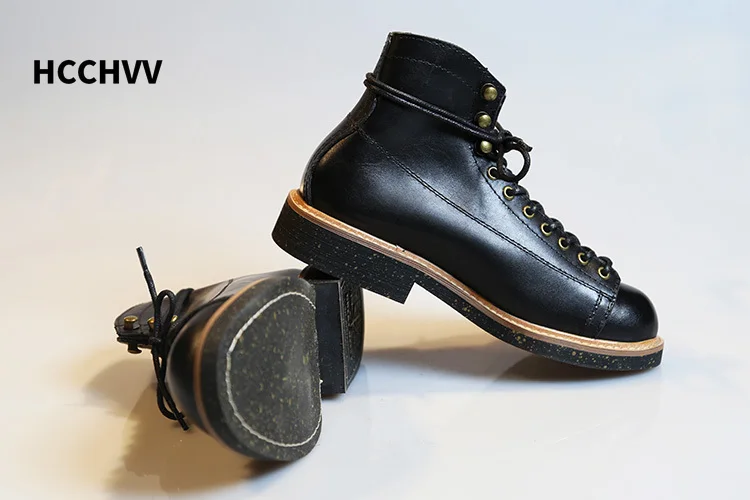 Sepatu bot kulit wajah pendek  - Leather Work Women Shoes ulasan dan harga