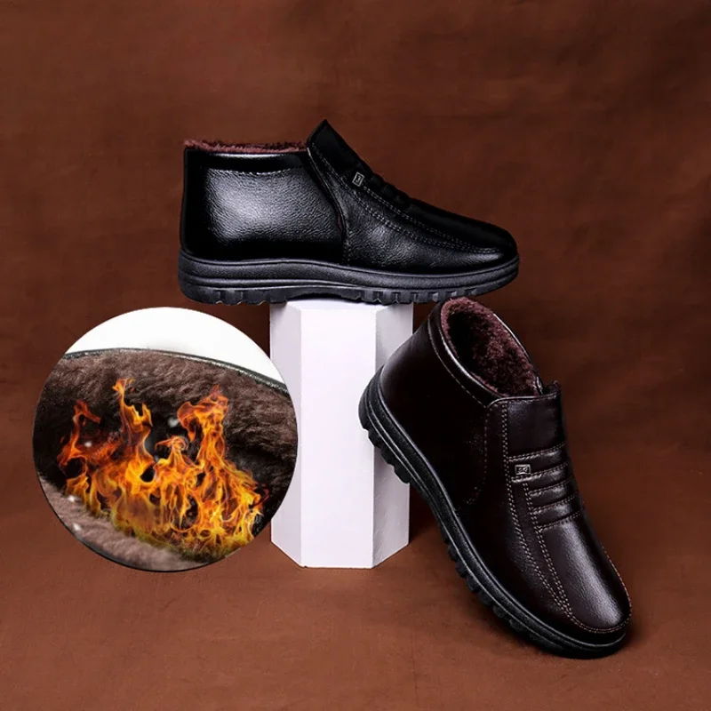 Sepatu bot kulit kasual pria,  - Leather Work Boots ulasan dan harga