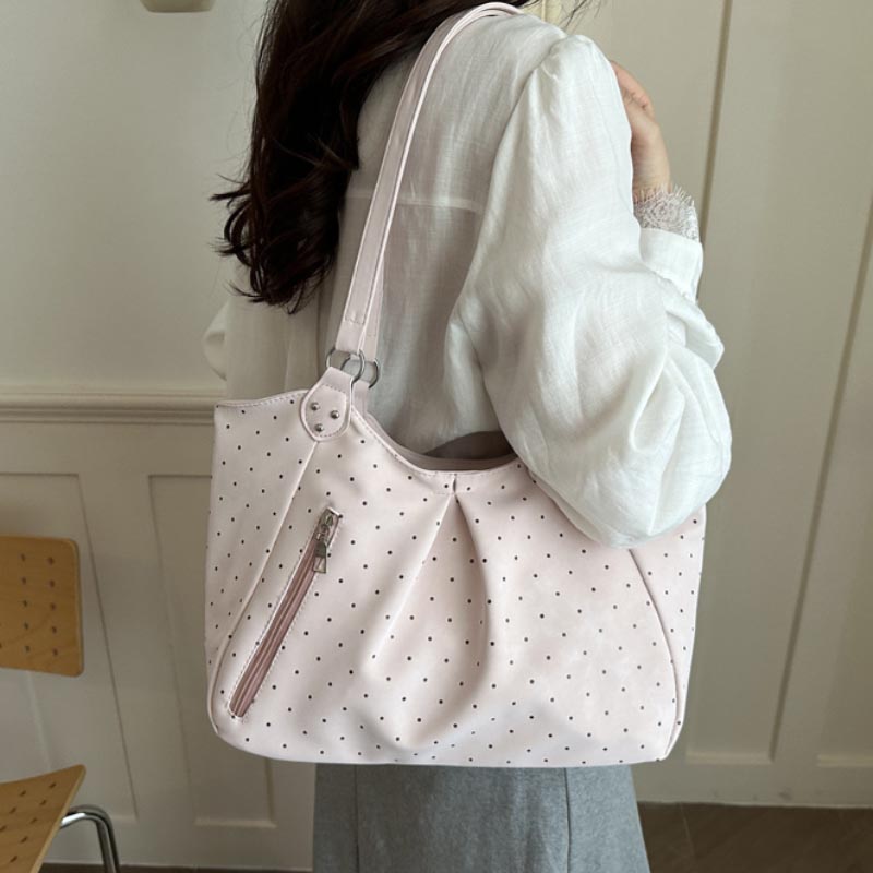 Tas Selempang Polka Dot Korea  - Leather Work Duffle ulasan dan harga