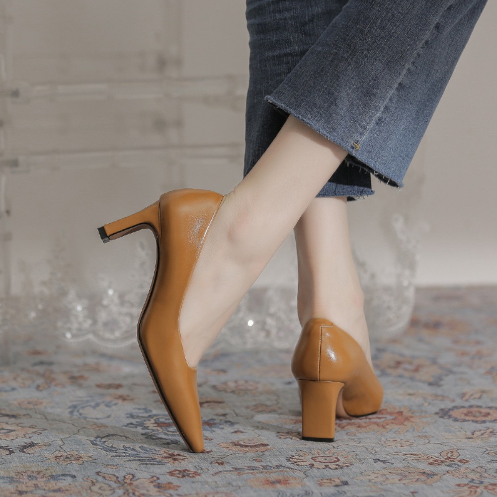 Sepatu hak tinggi wanita, Kasu - Leather Work Women Shoes ulasan dan harga