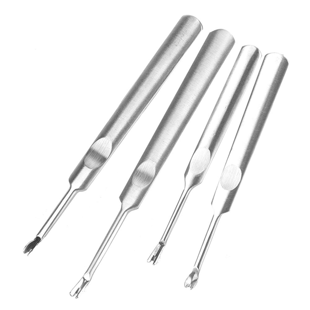 4 buah Alat Pembuat Alur Kulit - Leatherwork Edge Beveler ulasan dan harga