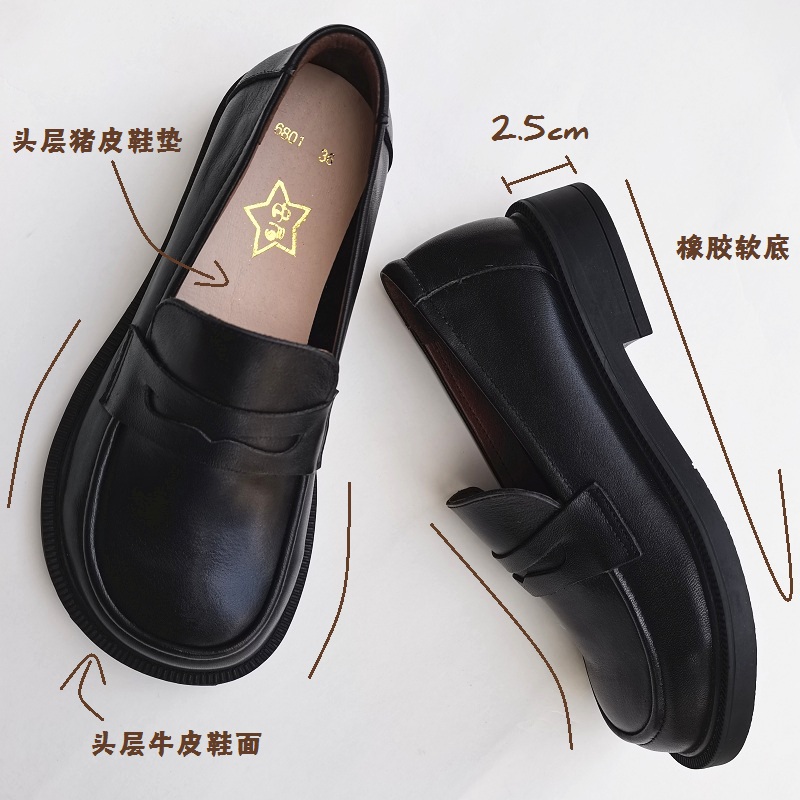 Careaymade-Sepatu Kasual Wanit - Leather Work Women Shoes ulasan dan harga