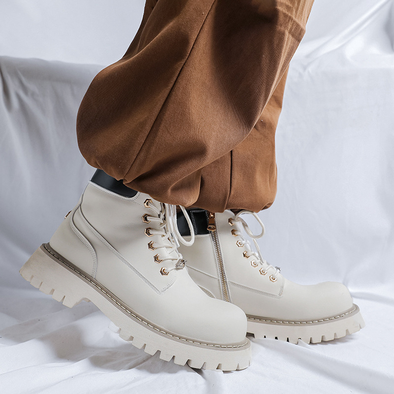 Sepatu Bot Platform Gaun Perja - Leather Work Dress ulasan dan harga