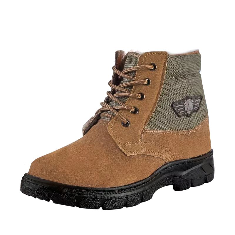 Sepatu Bot Salju Pria Musim Di - Leather Work Boots ulasan dan harga