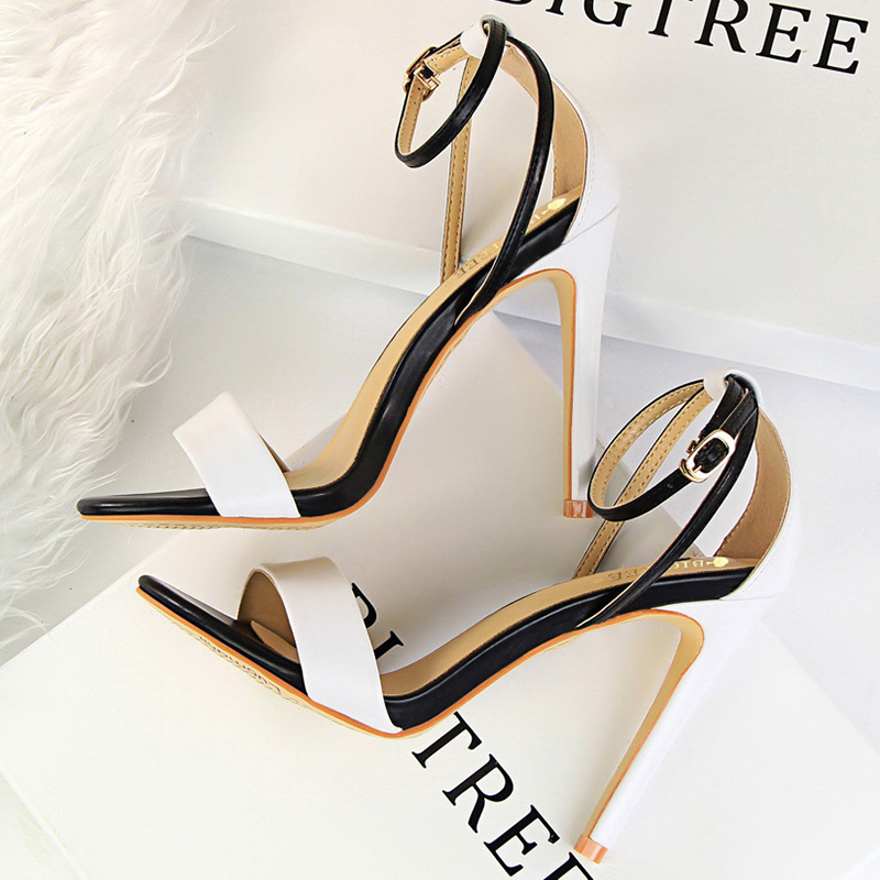Sandal Hak Tinggi 11Cm Kulit R - Leather Work Dress ulasan dan harga