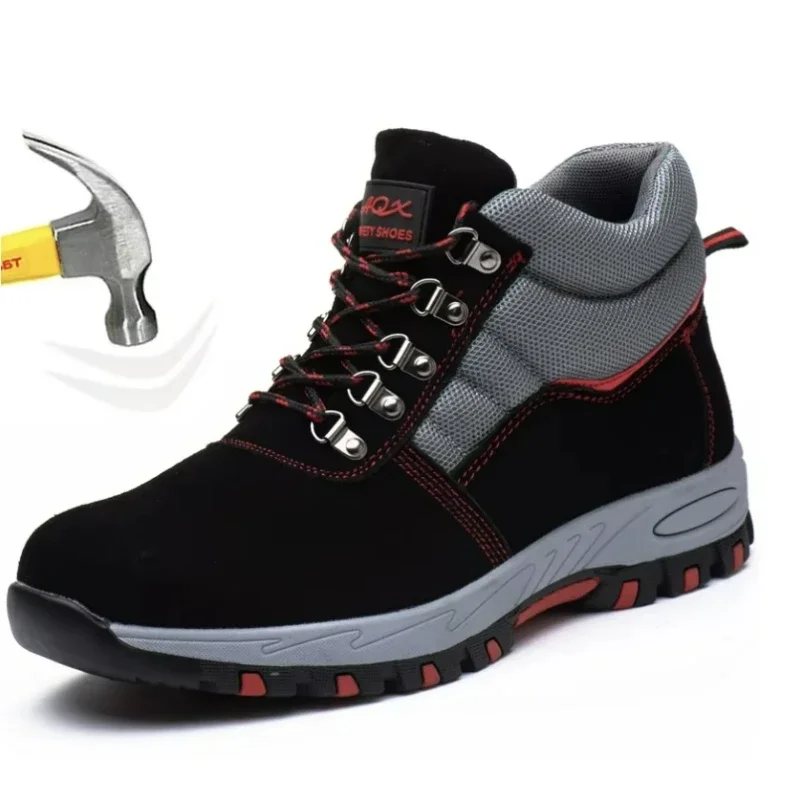Sepatu bot keselamatan untuk p - Leather Work Boots ulasan dan harga