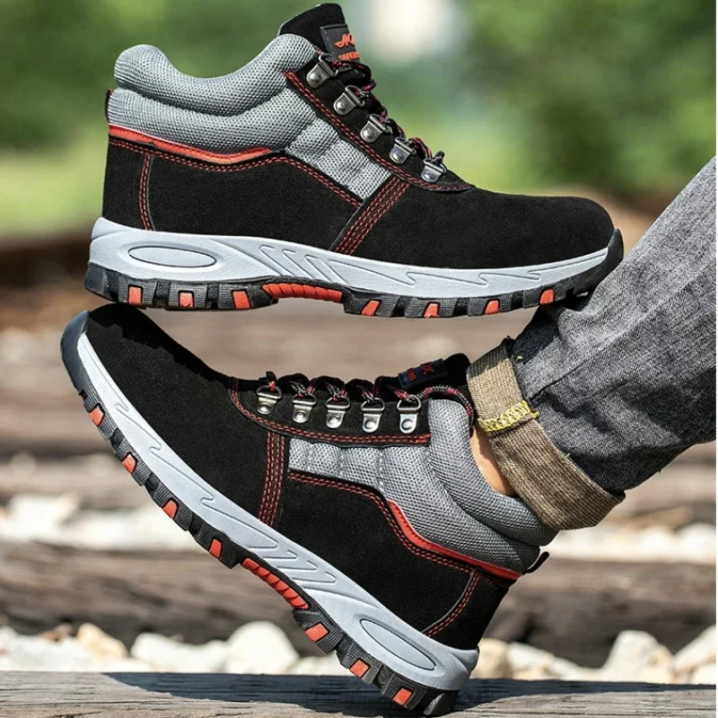 Sepatu bot keselamatan untuk p - Leather Work Boots ulasan dan harga