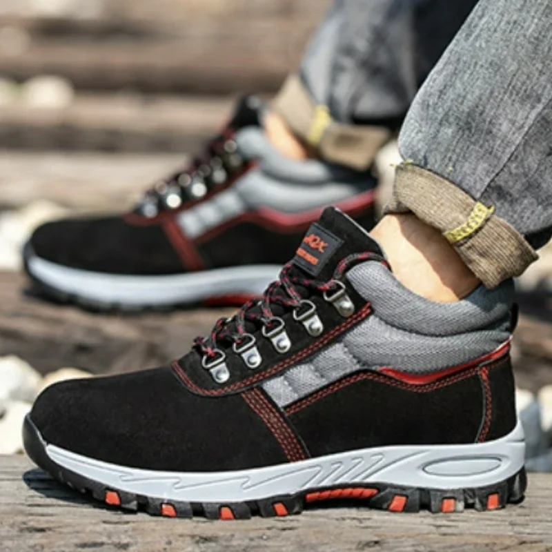 Sepatu bot keselamatan untuk p - Leather Work Boots ulasan dan harga