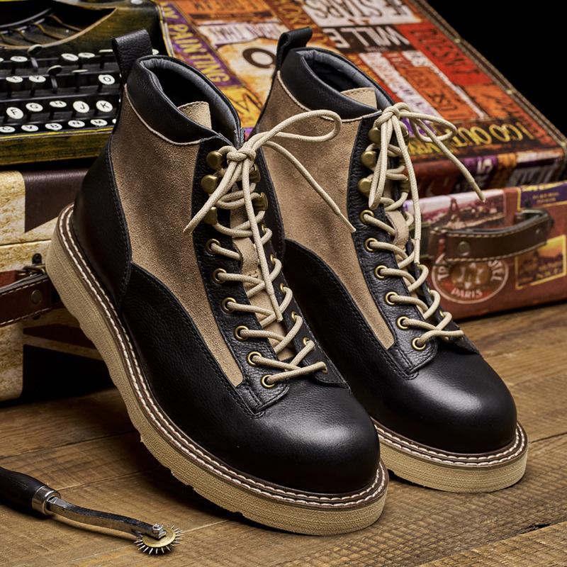 Sepatu Boots Kerja Pria Model  - Leather Work Boots ulasan dan harga