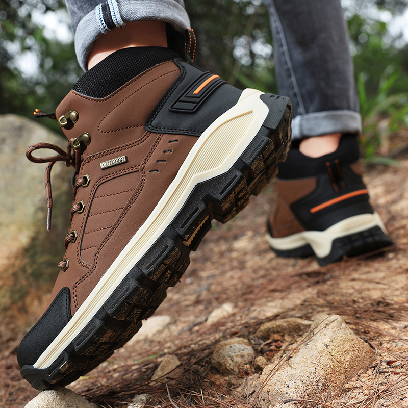 Sepatu Bot Pria Musim Gugur Ba - Leather Work Boots ulasan dan harga