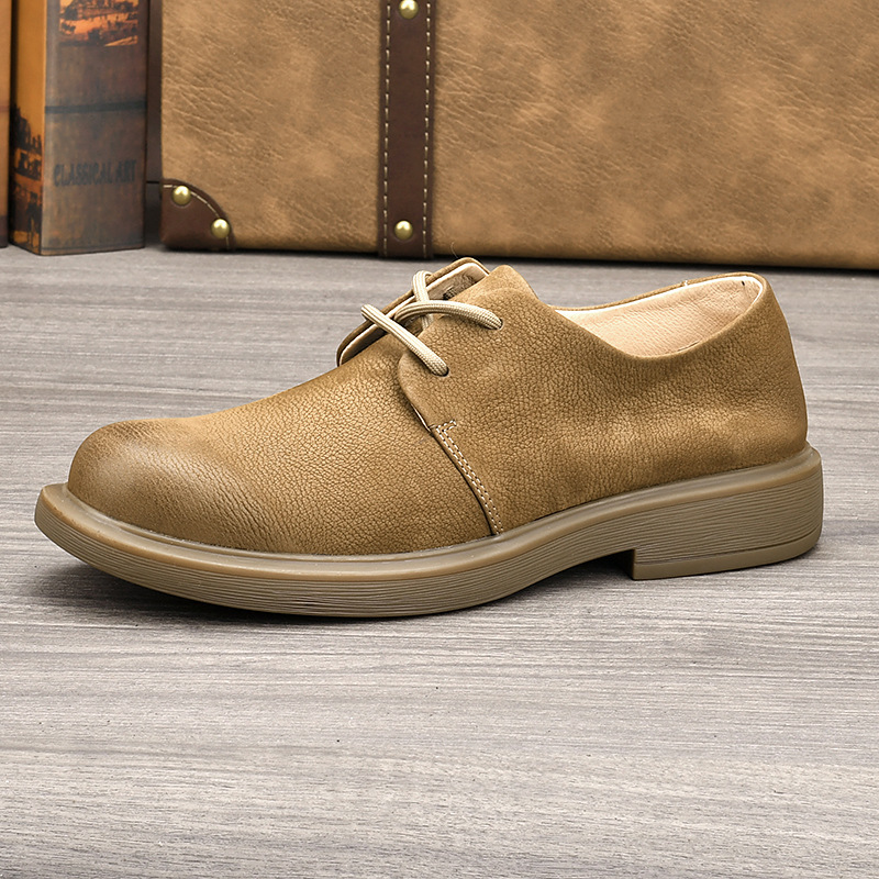 Sepatu Pria Kulit Asli Retro S - Leather Work Outfit ulasan dan harga