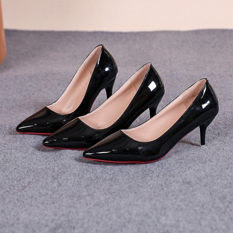 Sepatu hak tinggi model stilet - Leather Work Dress ulasan dan harga