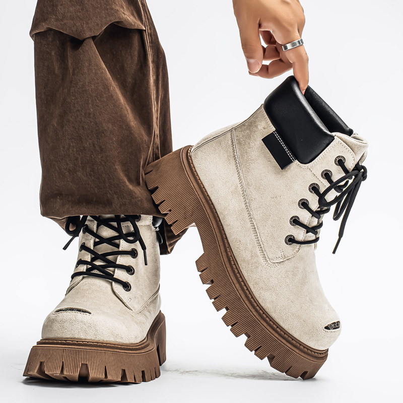 Sepatu Bot Tinggi Klasik Kulit - Leather Work Boots ulasan dan harga