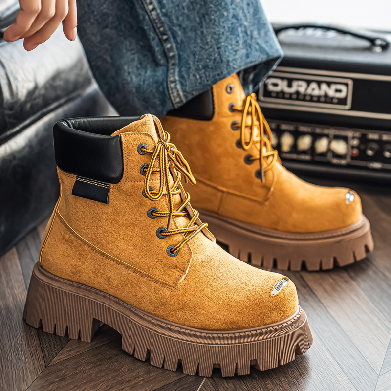 Sepatu Bot Tinggi Klasik Kulit - Leather Work Boots ulasan dan harga
