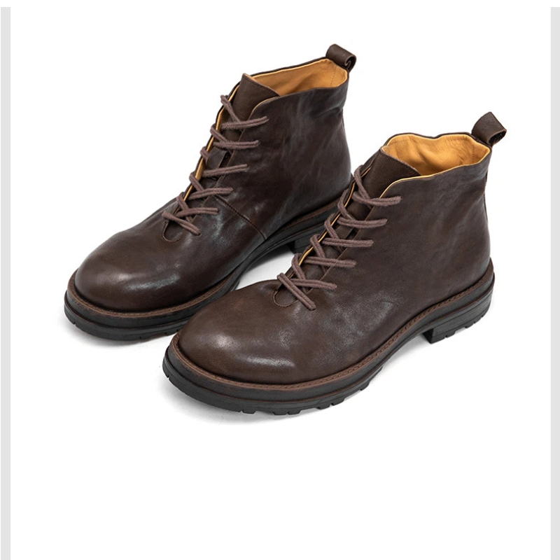 Sepatu Bot Pergelangan Kaki Mo - Leather Work Boots ulasan dan harga