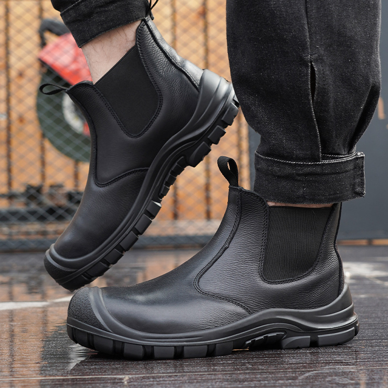 Sepatu Bot Kerja Penutup Kaki  - Leather Work Boots ulasan dan harga