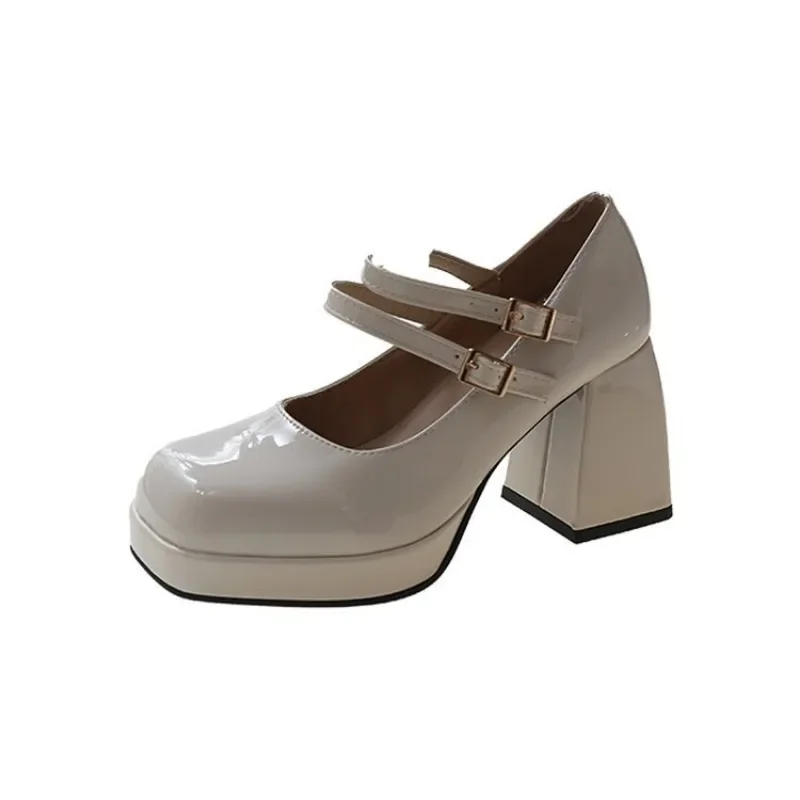 Sepatu Wanita Hak Tinggi Tebal - Leather Work Dress ulasan dan harga