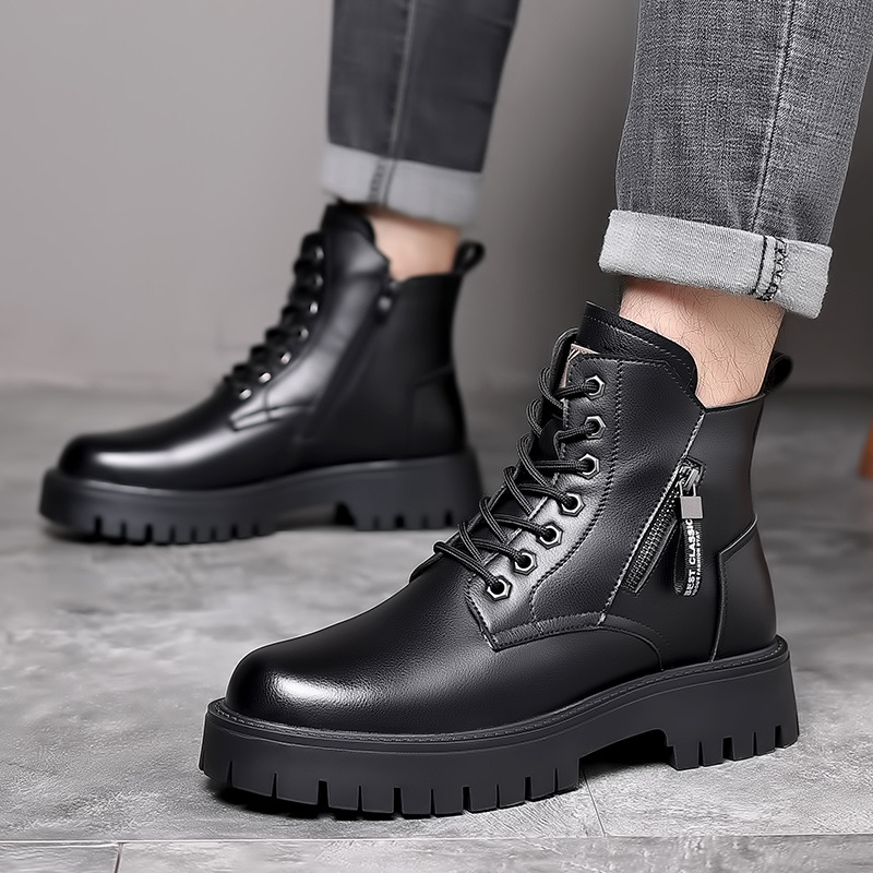 Sepatu Bot Kulit Asli Klasik P - Leather Work Boots ulasan dan harga