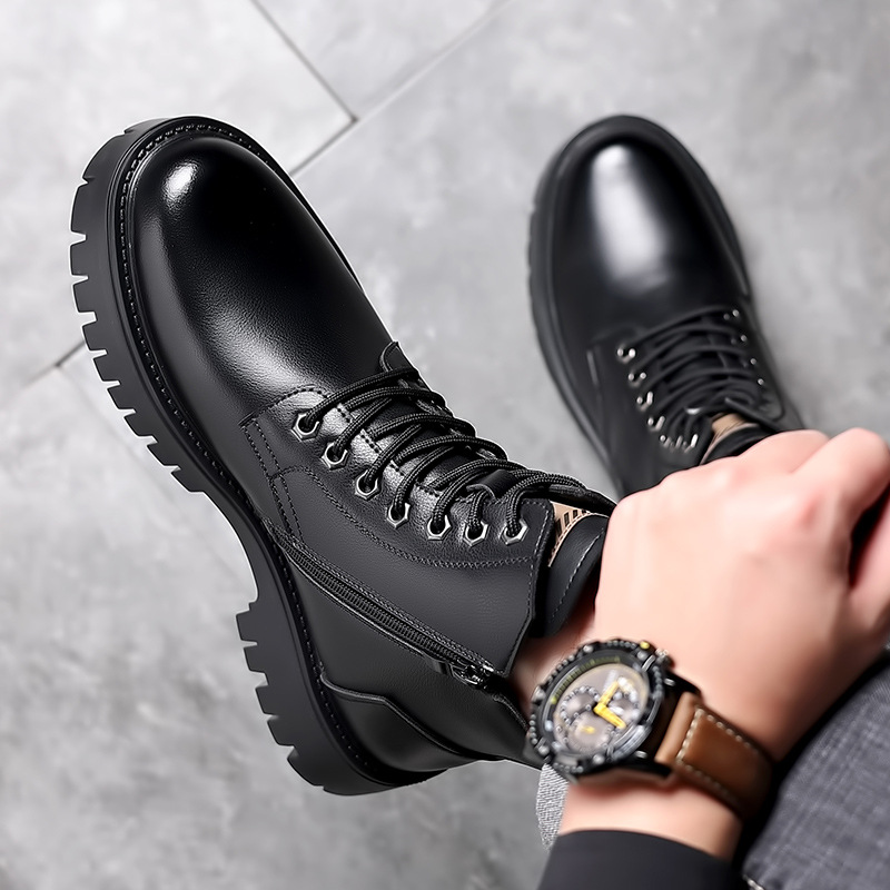 Sepatu Bot Kulit Asli Klasik P - Leather Work Boots ulasan dan harga