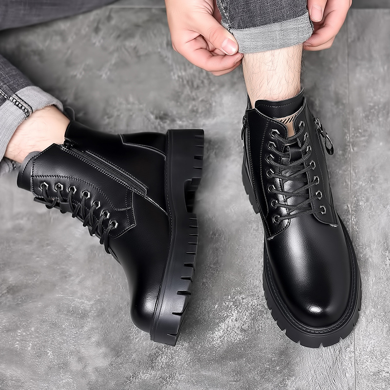 Sepatu Bot Kulit Asli Klasik P - Leather Work Boots ulasan dan harga