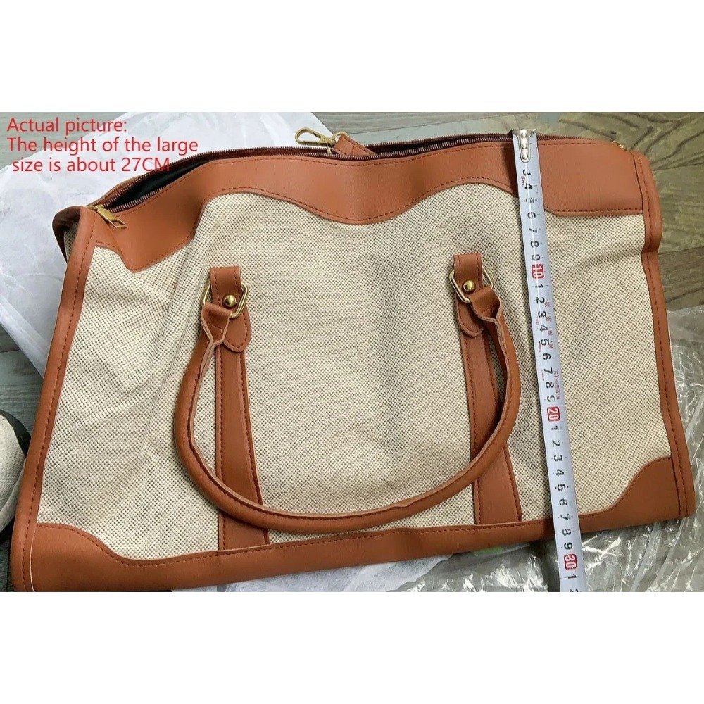 Tas Tote Kanvas & Kulit PU Vin - Leather Work Duffle ulasan dan harga