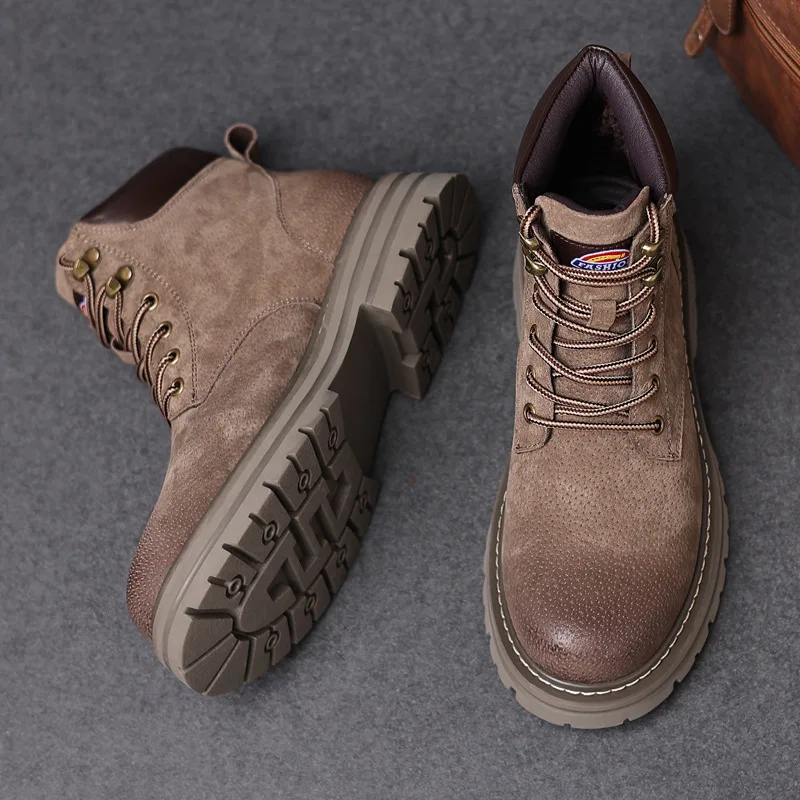 Sepatu Pria Berkualitas Tinggi - Leather Work Boots ulasan dan harga