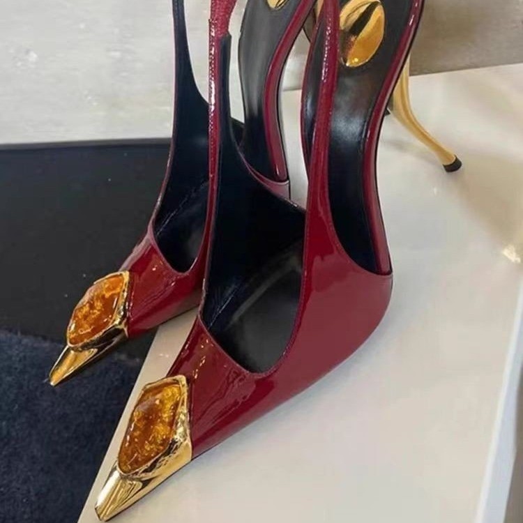 Sepatu hak tinggi wanita model - Leather Work Dress ulasan dan harga