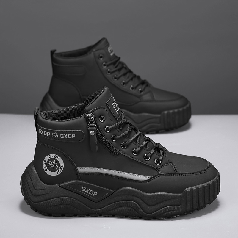 Sepatu Peninggi Tinggi Anti Se - Leather Work Boots ulasan dan harga
