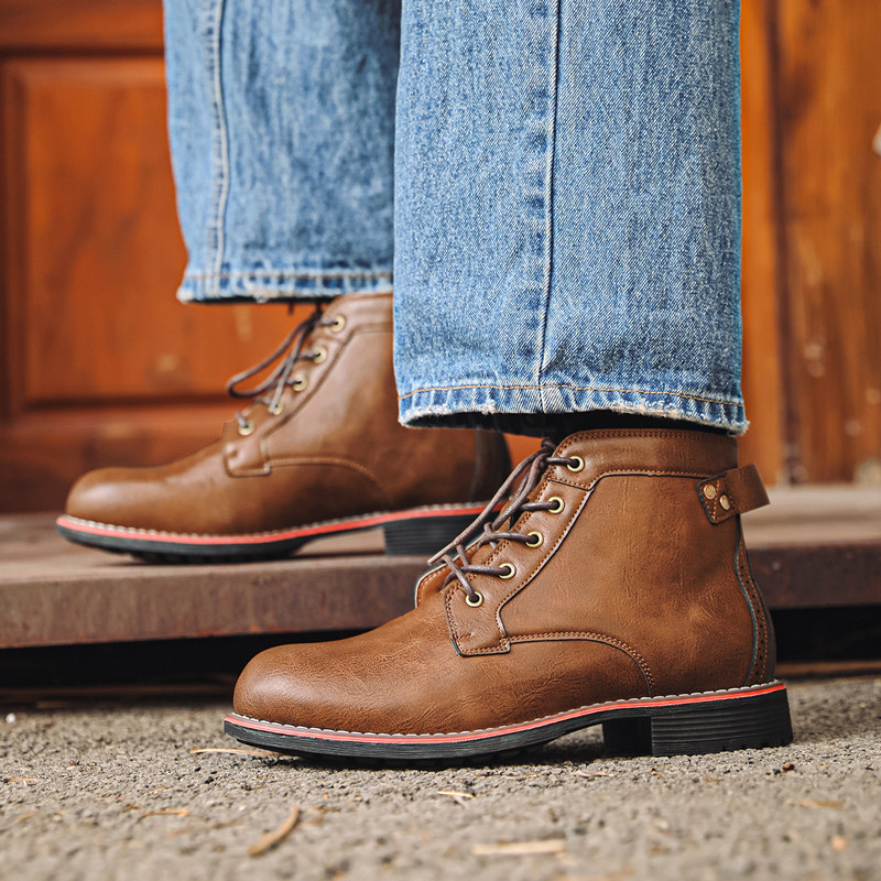 Sepatu Kulit Pria Mewah Retro  - Leather Work Dress ulasan dan harga