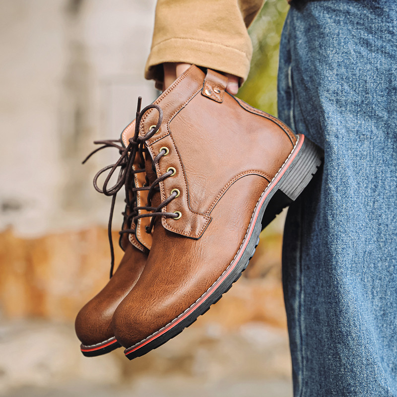 Sepatu Kulit Pria Mewah Retro  - Leather Work Dress ulasan dan harga