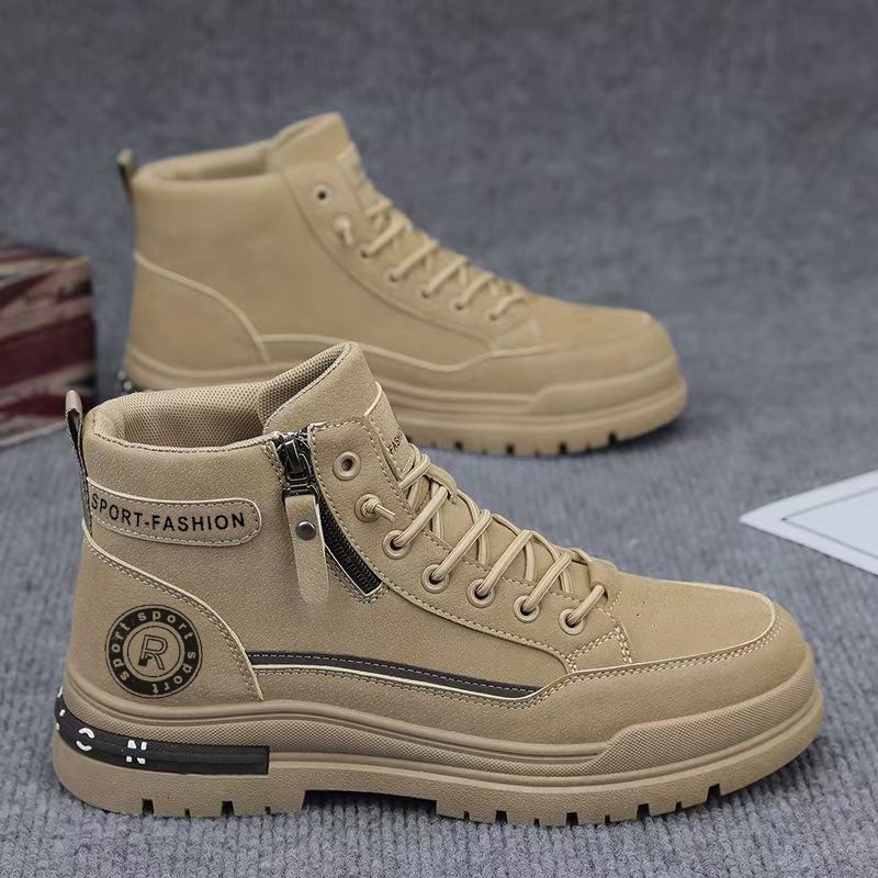 Sepatu Boots Kerja Pria Retro  - Leather Work Boots ulasan dan harga