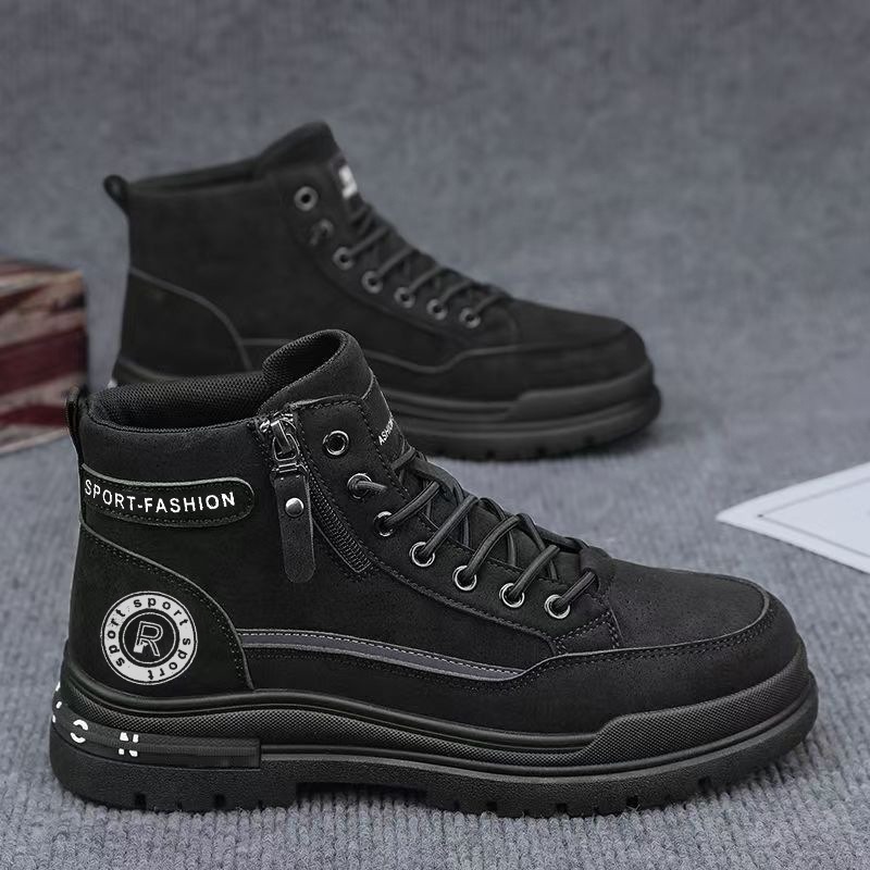 Sepatu Boots Kerja Pria Retro  - Leather Work Boots ulasan dan harga