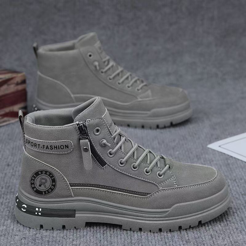 Sepatu Boots Kerja Pria Retro  - Leather Work Boots ulasan dan harga