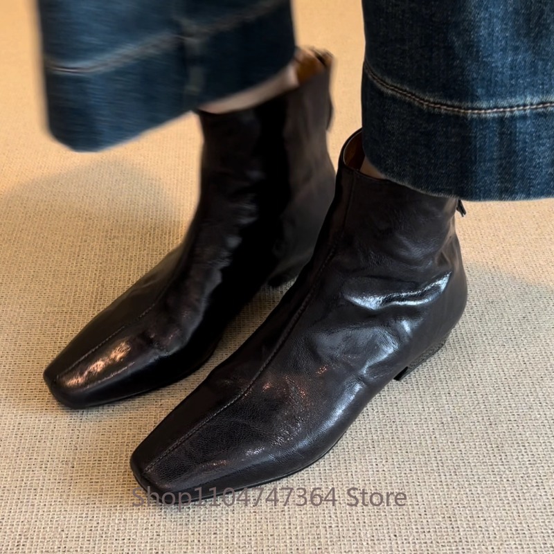 Sepatu Bot Wanita Kulit Domba  - Leather Work Women Shoes ulasan dan harga