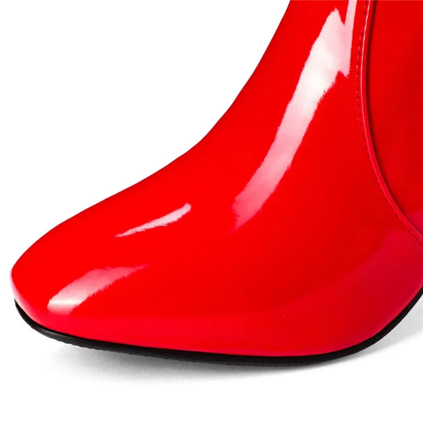 Sepatu bot panjang ritsleting  - Leather Work Dress ulasan dan harga