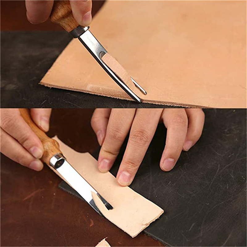 Pisau Skiving Beveling Kulit P - Leatherwork Edge Beveler ulasan dan harga