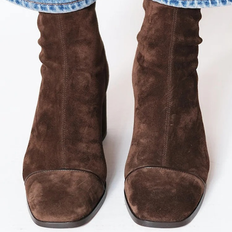 Sepatu Bot Wanita Kulit Suede  - Leather Work Women Shoes ulasan dan harga