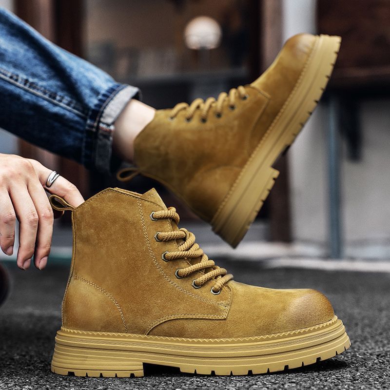 Sepatu Bot Pergelangan Kaki Pr - Leather Work Boots ulasan dan harga